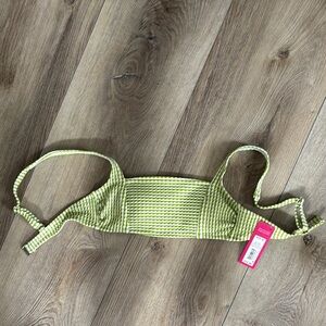 Target Green Striped Bikini Top